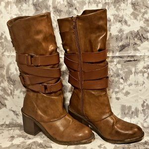 Blowfish brown heeled boots